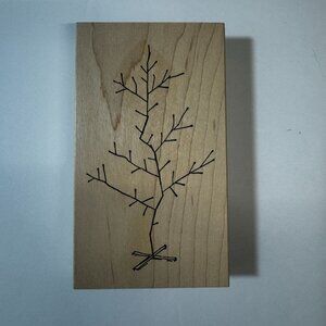 Tree Branch Rubber Stamp On Wooden Block By Judith S-13 Charlie Brown Tree